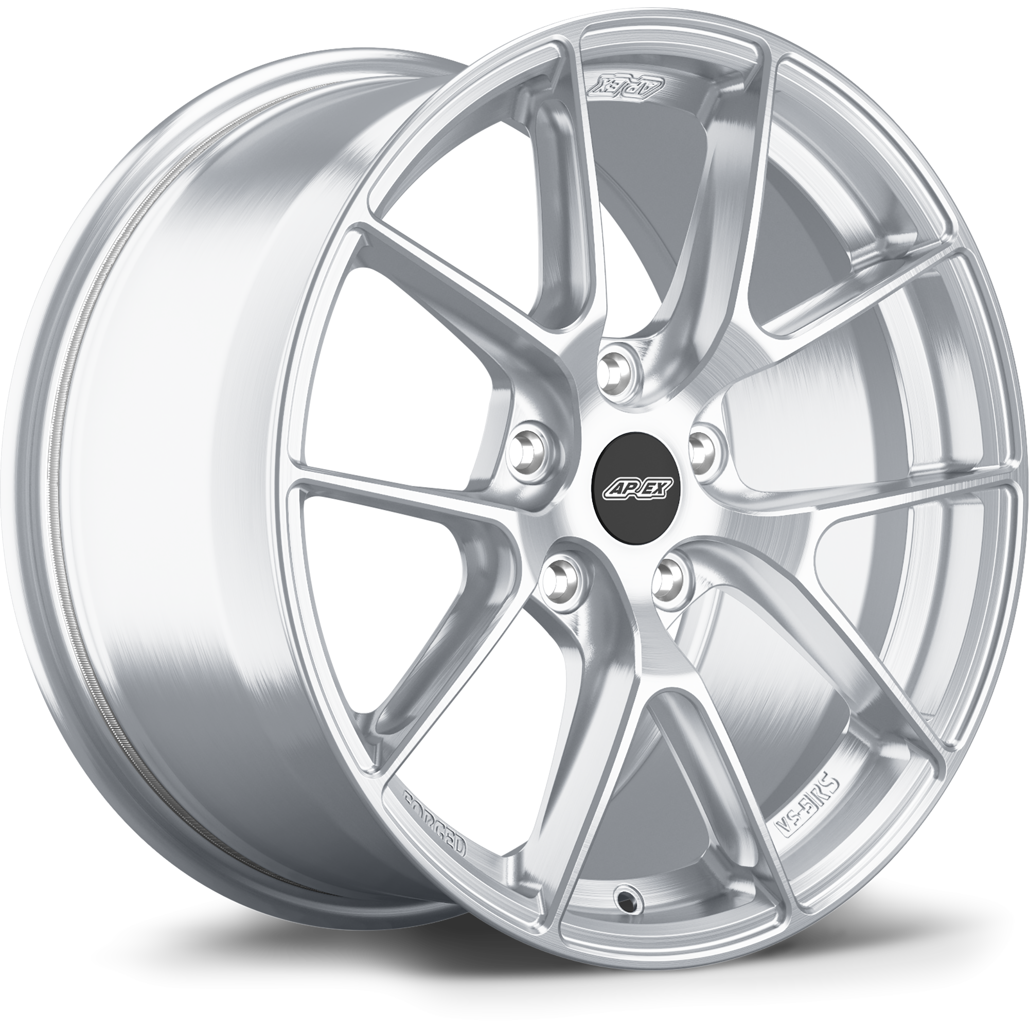 Apex VS-5RS Forged Alloy Wheel 17x9 ET61 5x114.3 Brushed Clear 70.1mm CB