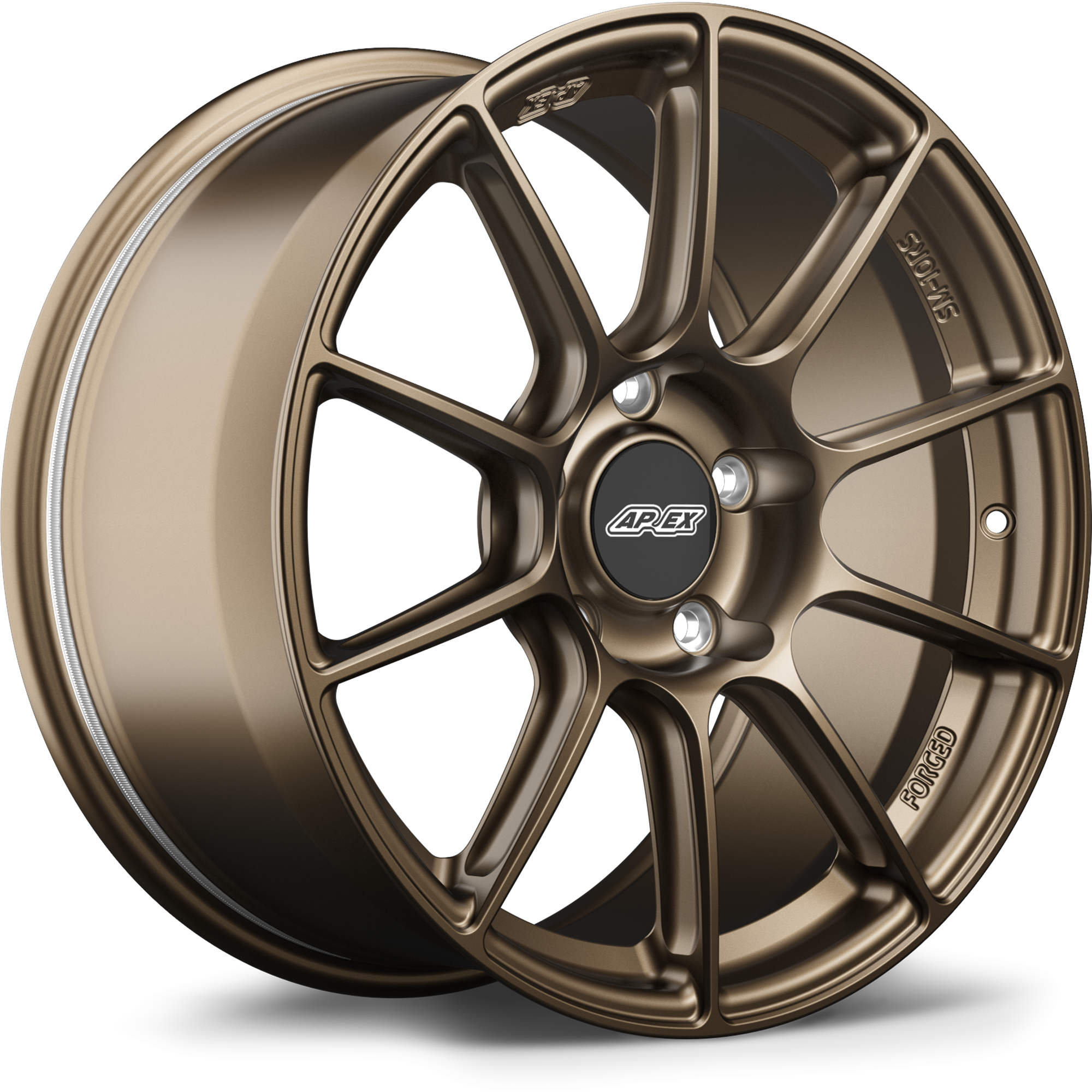 Apex SM-10RS Forged Alloy Wheel 18x9 ET46 5x130 Satin Bronze 71.6mm CB