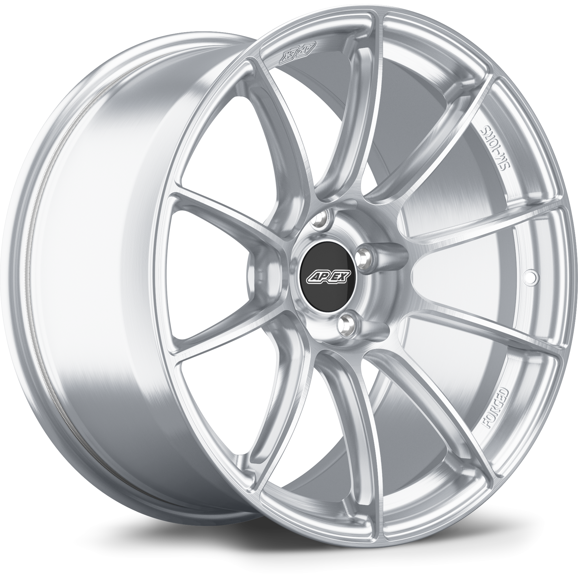 Apex SM-10RS Forged Alloy Wheel 19x10 ET25 5x120 Brushed Clear 72.56mm CB