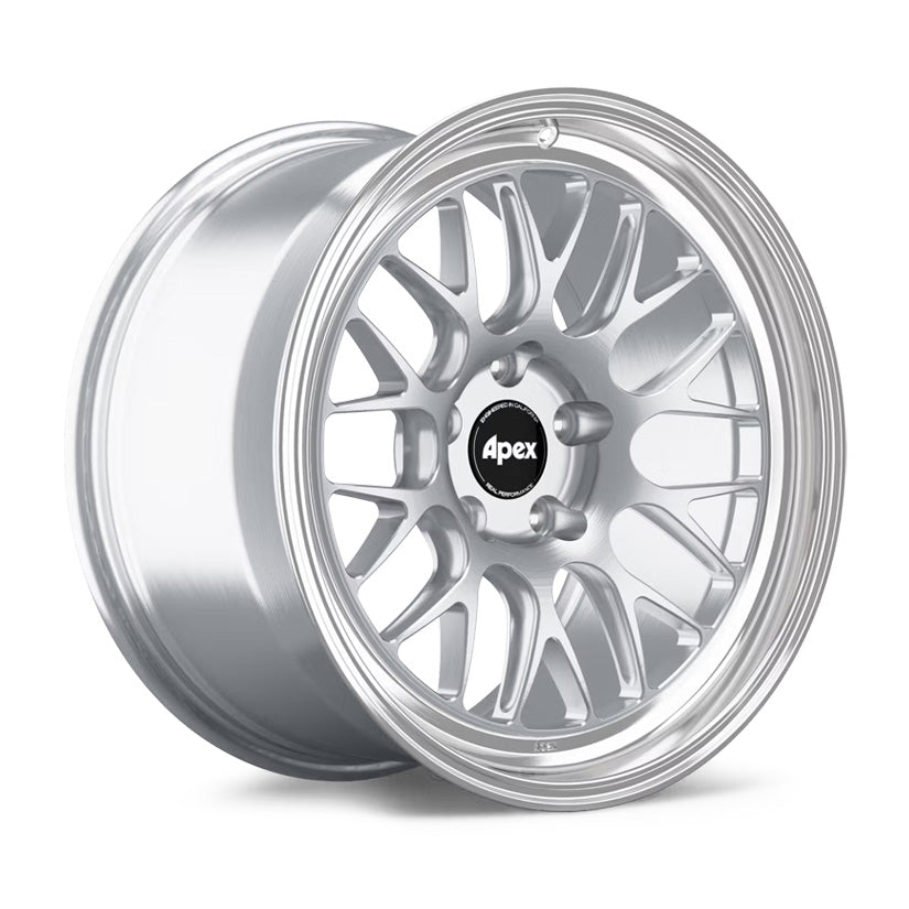 Apex ML-10RT Forged Alloy Wheel 20x10 ET8 5x112 Brushed Clear - Machined Lip 66.6mm CB