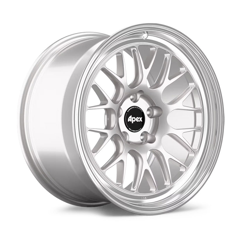 Apex ML-10RT Forged Alloy Wheel 19x12 ET41 5x120 Race Silver - Machined Lip 67.1mm CB