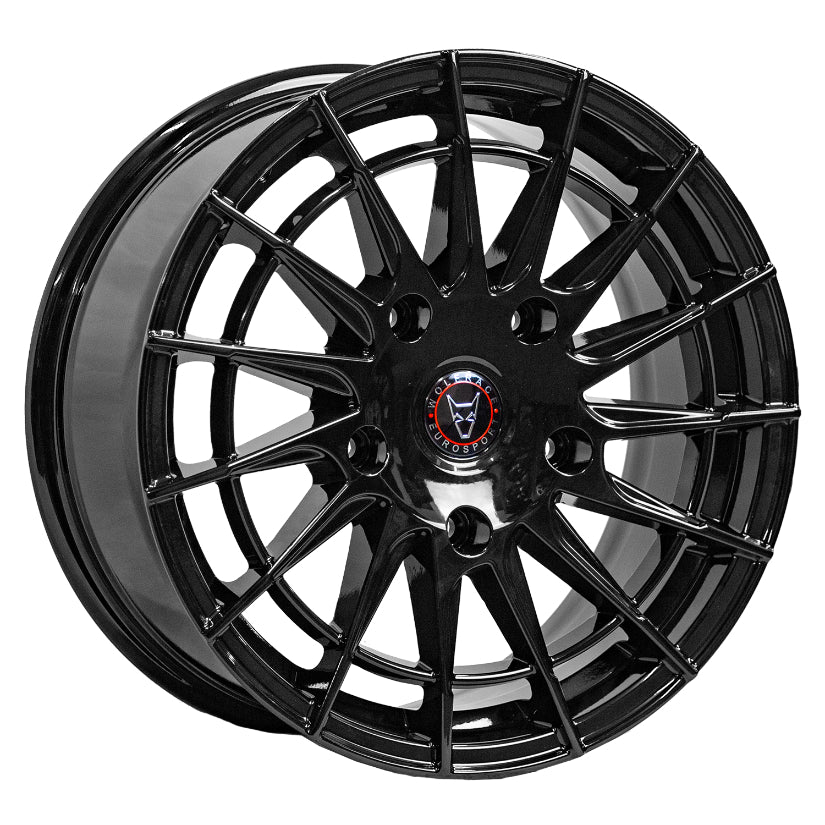 Wolfrace Eurosport Aero Super T Alloy Wheel 18x8 ET50 5x160 Gloss Black 65.1mm CB