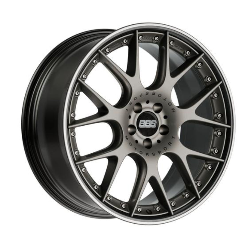 BBS CH-RII Alloy Wheel 22x9.5 ET37 5x108 Platinum/Black 70mm CB