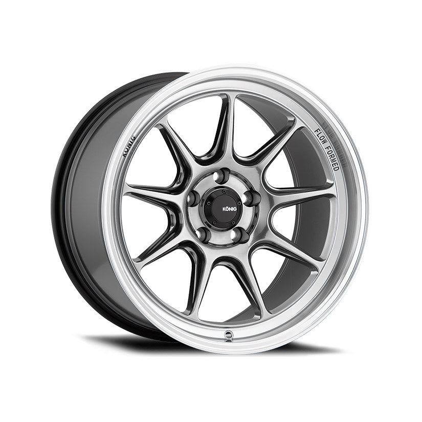 Konig Countergram Alloy Wheel 19x9.5 ET25 5x114.3 Hyper Chrome Machined Lip 73.1mm CB
