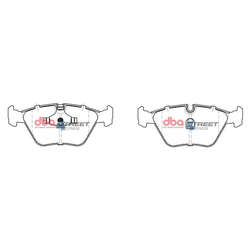 DBA Street Series Ceramic Brake Pads 156.5mm x 63.5mm DB1131SS - Front
