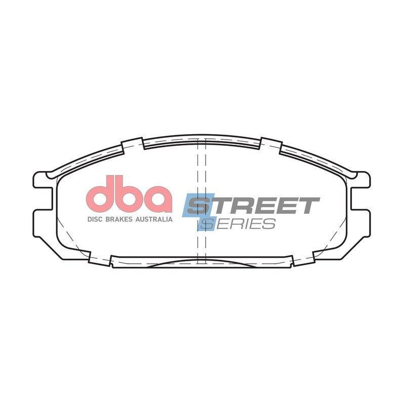 DBA Street Series Ceramic Brake Pads 127.8mm x 50.5mm DB1146SS - Rear