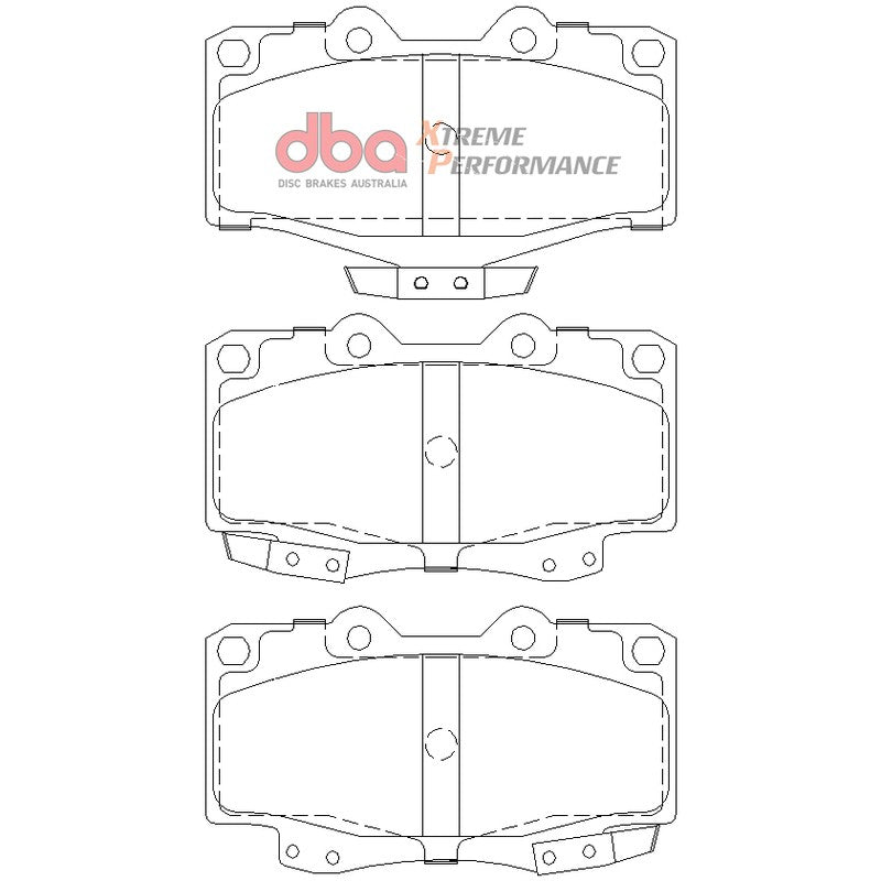 DBA Xtreme Performance Brake Pads 119mm x 74+67.5mm DB1149XP - Front