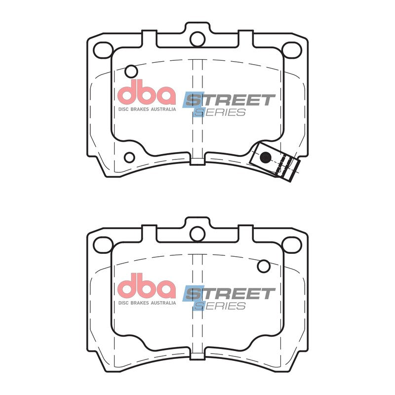 DBA Street Series Ceramic Brake Pads 91.6mm x 64.2mm DB1158SS - Front