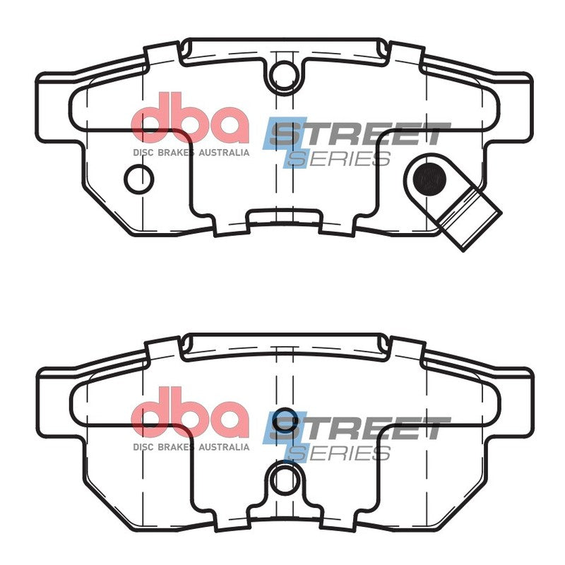 DBA Street Series Ceramic Brake Pads 88.9mm x 35.0mm DB1163SS - Rear