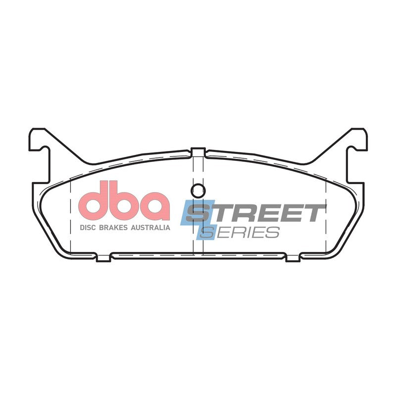 DBA Street Series Ceramic Brake Pads 102.2mm x 39.3mm DB1180SS - Rear