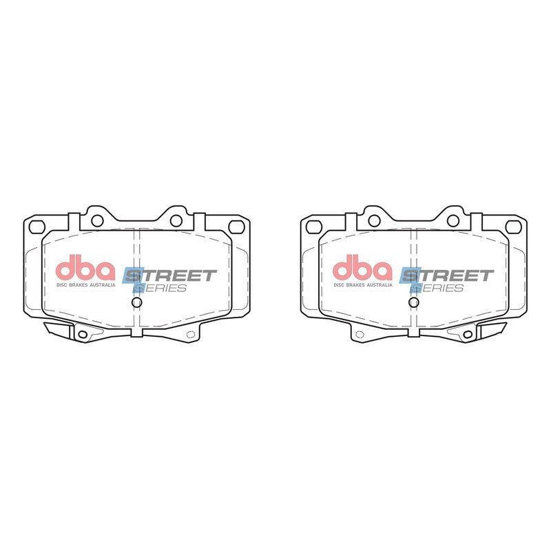 DBA Street Series Semi-Metallic Brake Pads 119.3mm x 71.9mm DB1199SS - Front