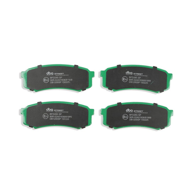 DBA Street Performance Brake Pads 116.3mm x 44.1mm DB1200SP - Rear