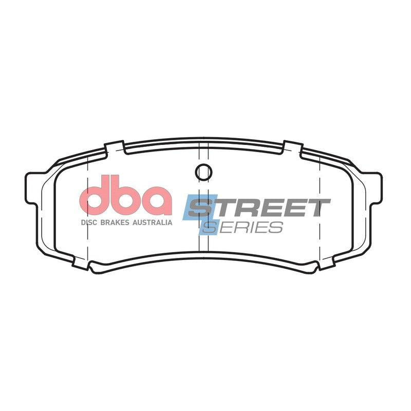 DBA Street Series Semi-Metallic Brake Pads 116.4mm x 44.1mm DB1200SS - Rear