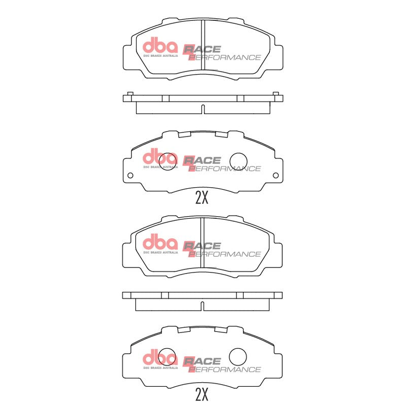 DBA Race Performance Brake Pads 148.7mm x 57.8mm DB1206RP - Front