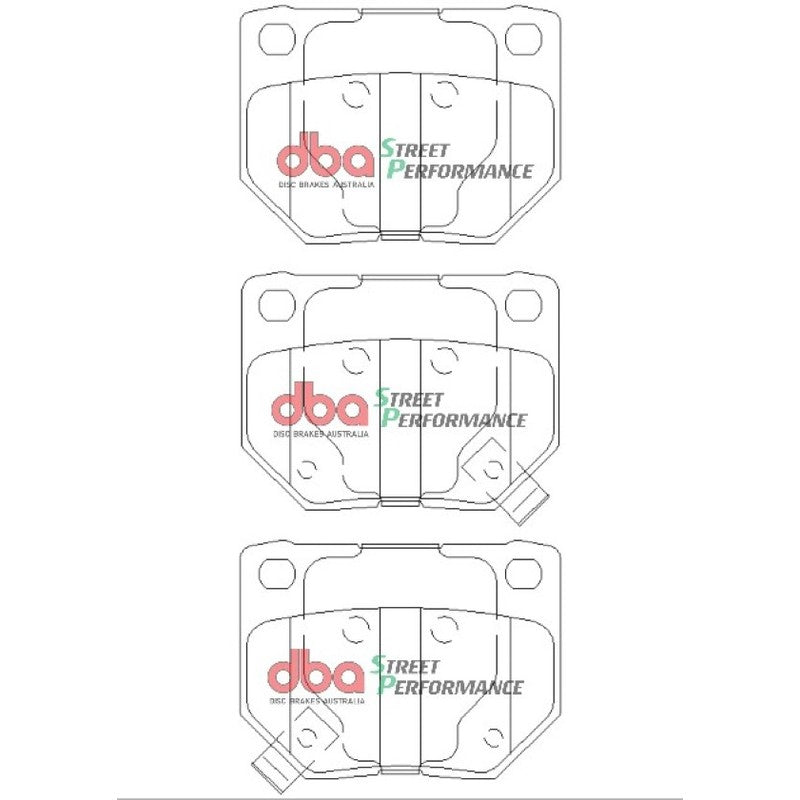 DBA Street Performance Brake Pads 73.1mm x 54.3mm DB1220SP - Rear