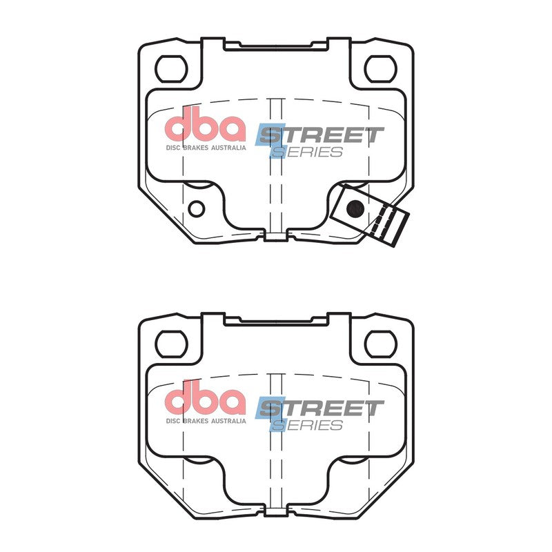 DBA Street Series Ceramic Brake Pads 73.3mm x 54.6mm DB1220SS - Rear