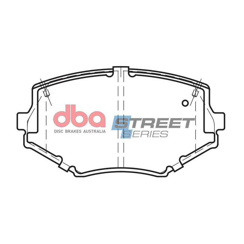 DBA Street Series Ceramic Brake Pads 110.0mm x 57.2mm DB1282SS - Front
