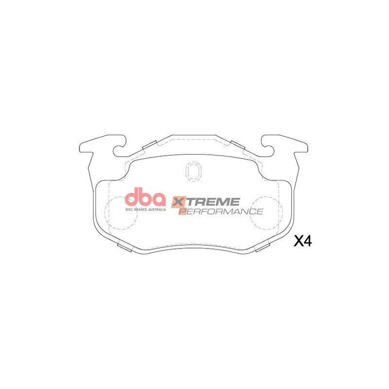 DBA Xtreme Performance Brake Pads 105mm x 54.77mm DB1301XP - Rear