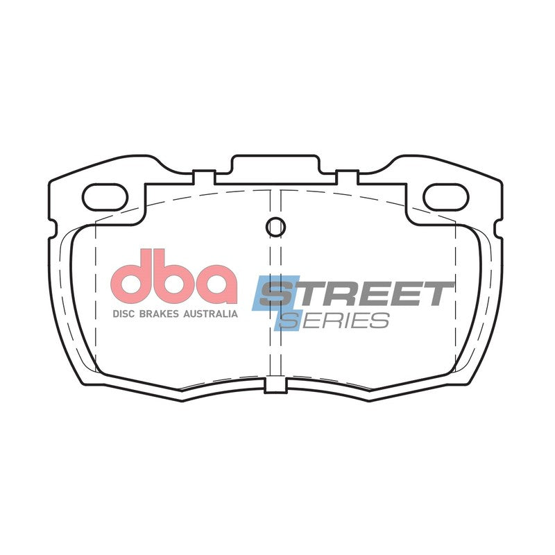 DBA Street Series Semi-Metallic Brake Pads 126.5mm x 68.5mm DB1305SS - Front