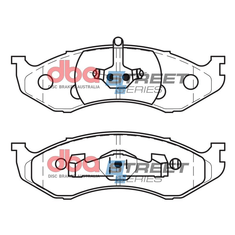 DBA Street Series Semi-Metallic Brake Pads 177.1mm x 54.9mm DB1311SS - Front