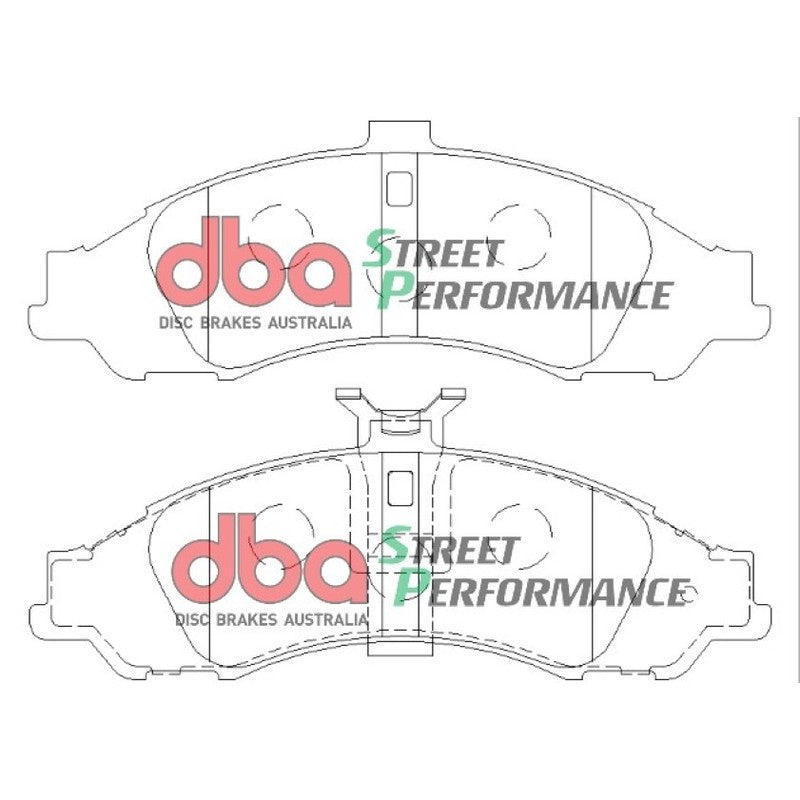 DBA Street Performance Brake Pads 183.3mm x 64mm DB1331SP - Front
