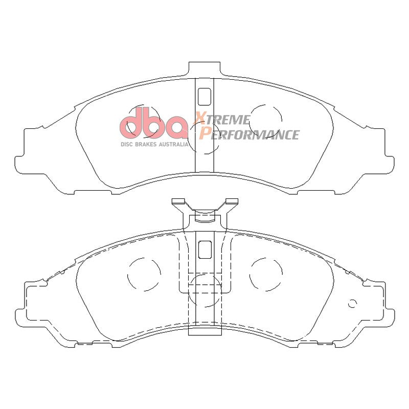 DBA Xtreme Performance Brake Pads 183.3mm x 64mm DB1331XP - Front