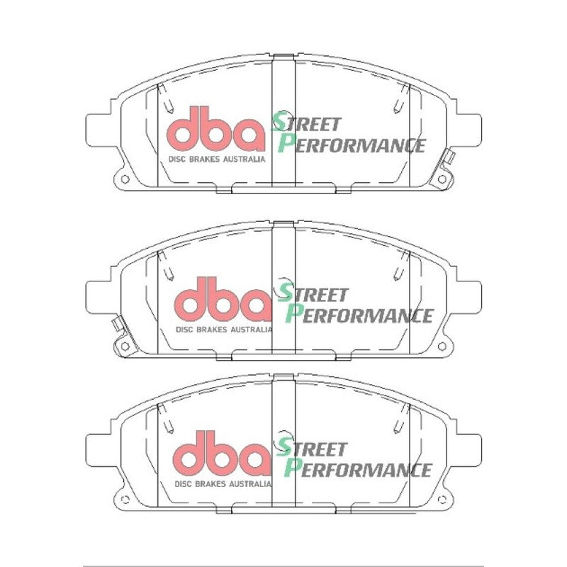 DBA Street Performance Brake Pads 158.8mm x 56.3mm DB1333SP - Front