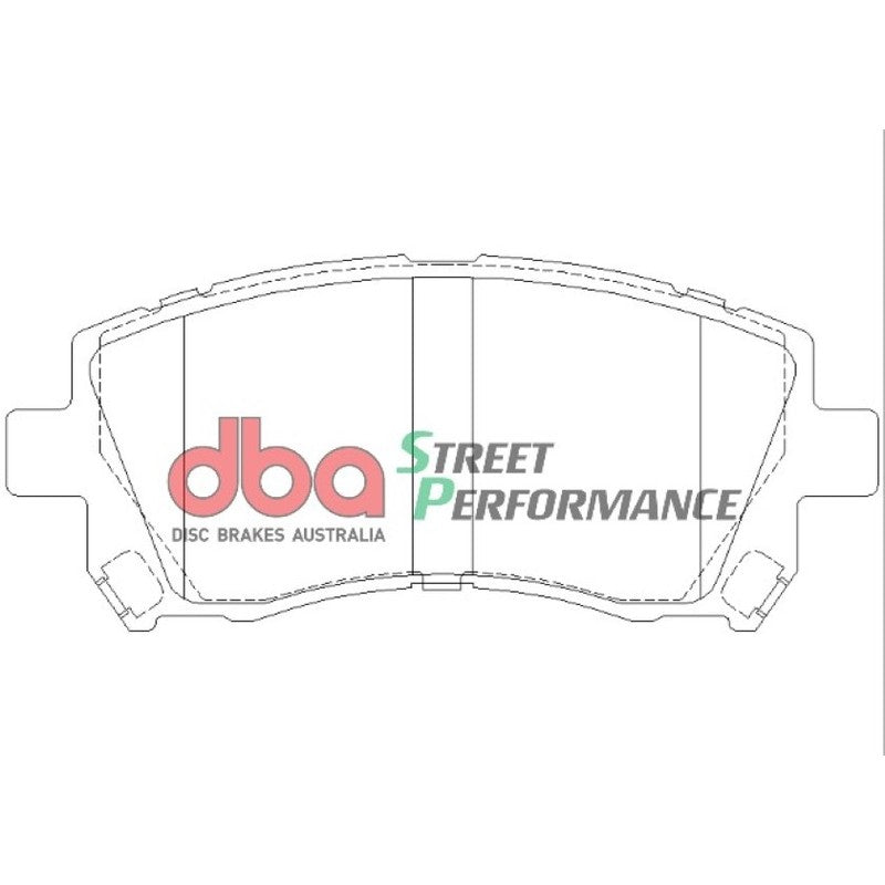 DBA Street Performance Brake Pads 138mm x 59.4mm DB1342SP - Front