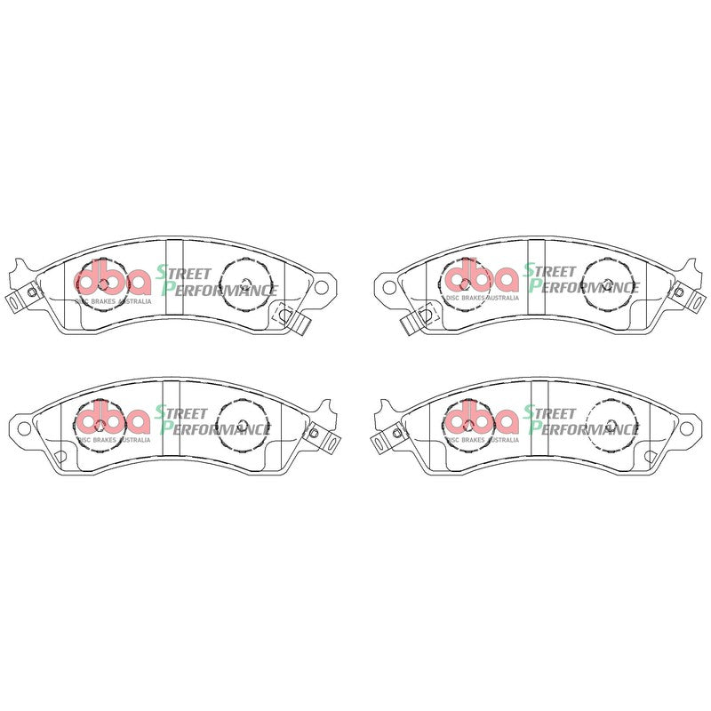 DBA Street Performance Brake Pads 171mm x 51.5mm DB1353SP - Front