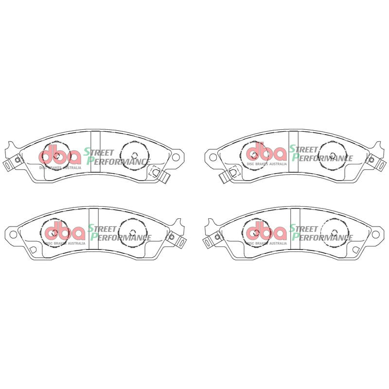 DBA Xtreme Performance Brake Pads 171mm x 51.5mm DB1353XP - Front