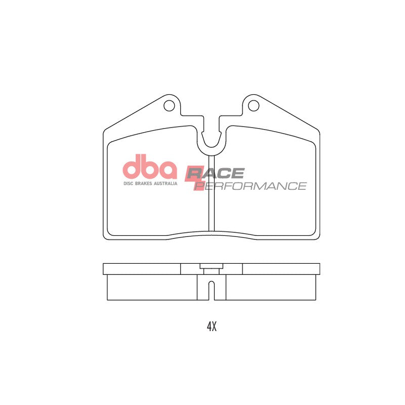 DBA Race Performance Brake Pads 97.8mm x 50mm DB1356RP - Rear