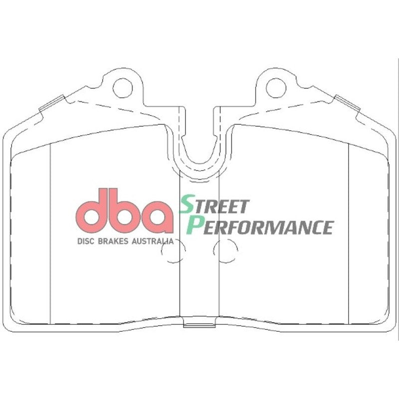 DBA Street Performance Brake Pads 97.7mm x 65.5mm DB1356SP - Rear