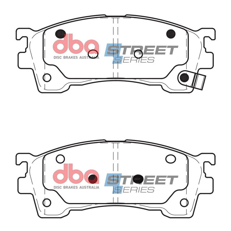DBA Street Series Ceramic Brake Pads 131.6mm x 51.5mm DB1362SS - Front