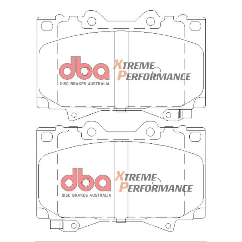 DBA Xtreme Performance Brake Pads 119.3mm x 78mm DB1365XP - Front