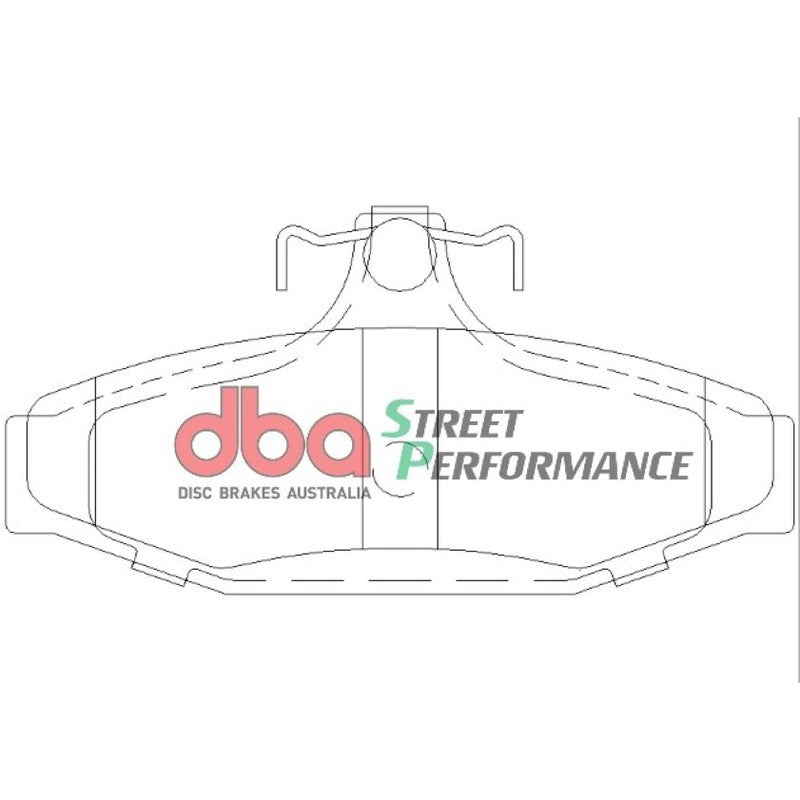 DBA Street Performance Brake Pads 113.6mm x 55mm DB1376SP - Rear