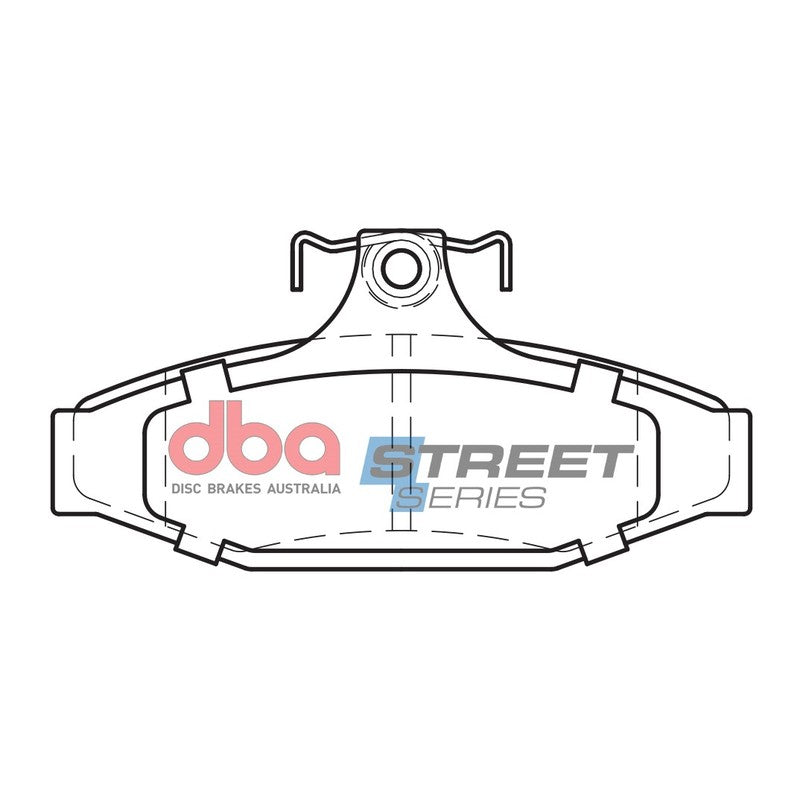 DBA Street Series Ceramic Brake Pads 113.6mm x 55.2mm DB1376SS - Rear