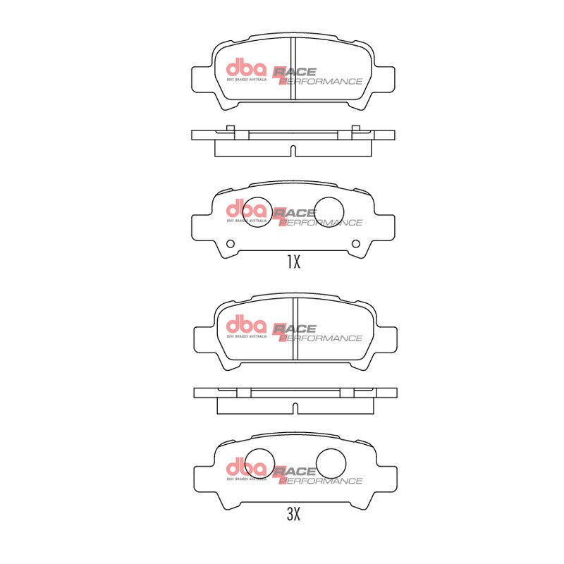 DBA Race Performance Brake Pads 108.4mm x 41.5mm DB1379RP - Rear