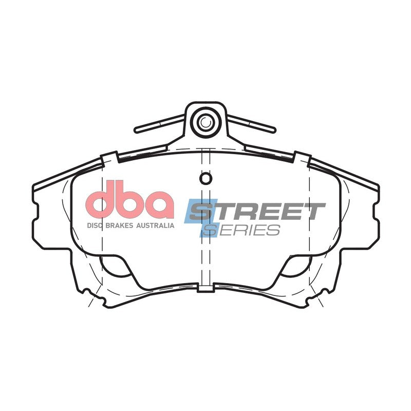 DBA Street Series Ceramic Brake Pads 130.1mm x 77.0mm DB1381SS - Front