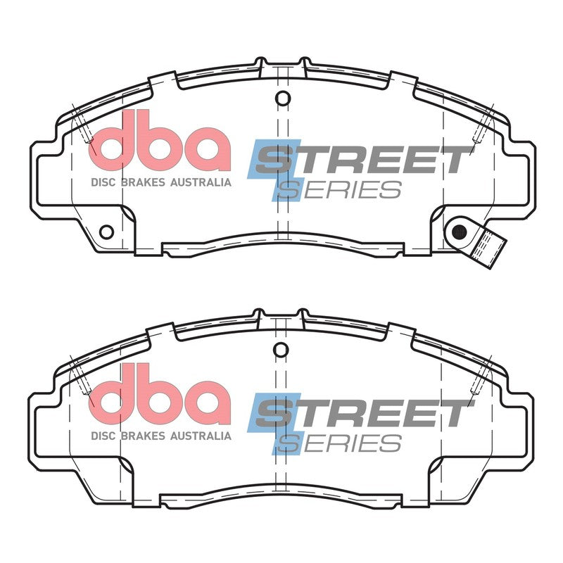 DBA Street Series Ceramic Brake Pads 148.9mm x 58.7mm DB1393SS - Front