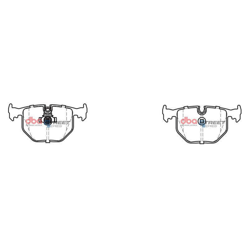 DBA Street Series Ceramic Brake Pads 123.3mm x 58.1mm DB1397SS - Rear