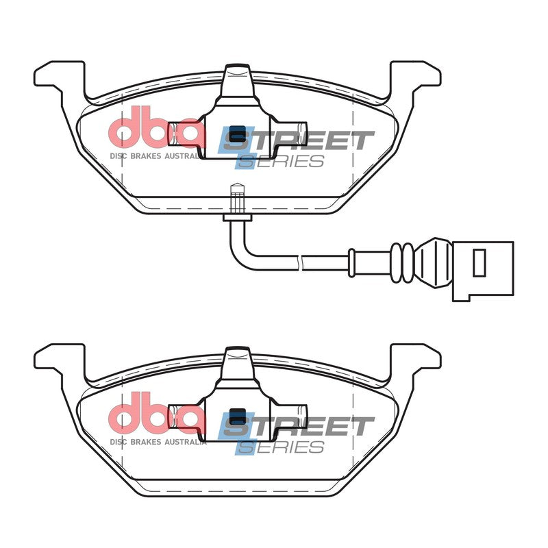 DBA Street Series Ceramic Brake Pads 146.0mm x 54.7mm DB1405SS - Front
