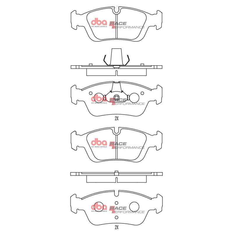 DBA Race Performance Brake Pads 150.3mm x 57.7mm DB1414RP - Front