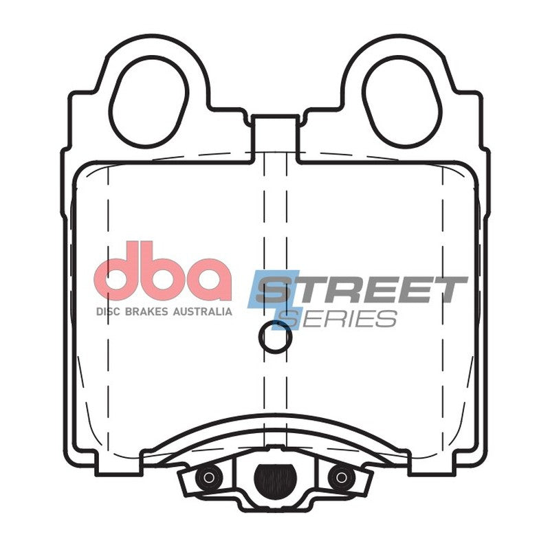 DBA Street Series Ceramic Brake Pads 57.4mm x 63.7mm DB1416SS - Rear