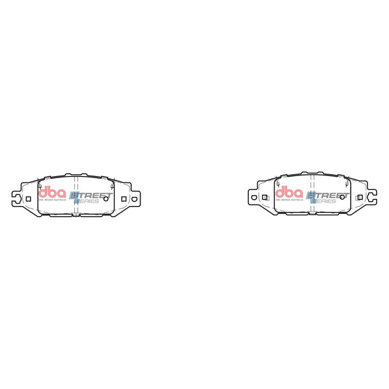 DBA Street Series Ceramic Brake Pads 122.2mm x 40.9mm DB1420SS - Rear