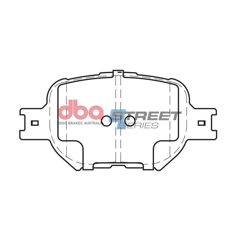 DBA Street Series Ceramic Brake Pads 117.5mm x 58.7mm DB1431SS - Front