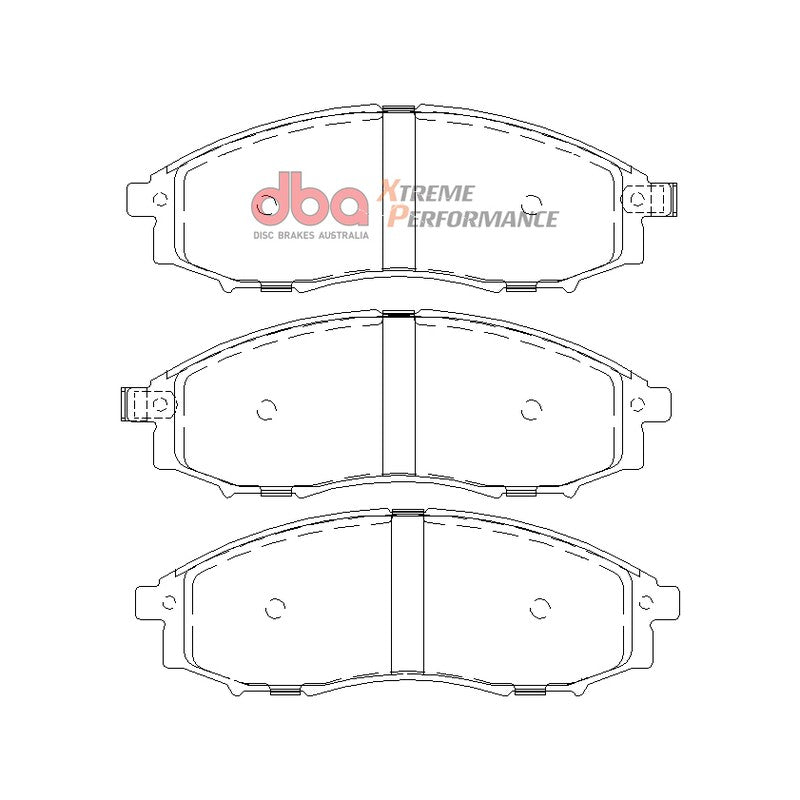 DBA Xtreme Performance Brake Pads 164.1mm x 57mm DB1439XP - Front