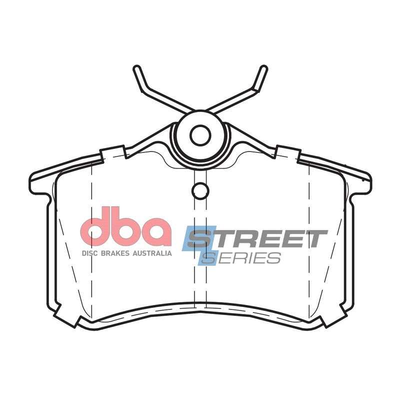 DBA Street Series Ceramic Brake Pads 87.1mm x 52.8mm DB1449SS - Rear
