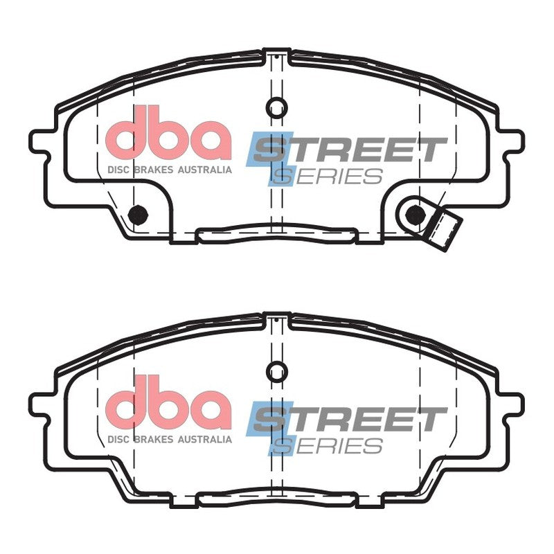 DBA Street Series Ceramic Brake Pads 135.2mm x 52.3mm DB1452SS - Front