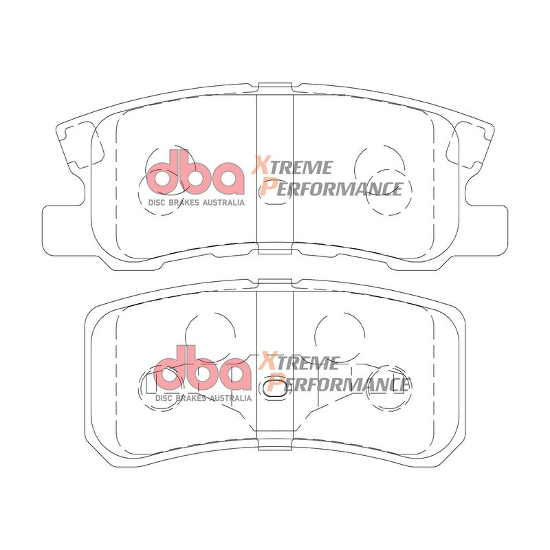 DBA Xtreme Performance Brake Pads 111.5mm x 44.9mm DB1464XP - Rear