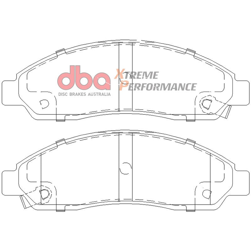 DBA Xtreme Performance Brake Pads 167.4mm x 54mm DB1468XP - Front